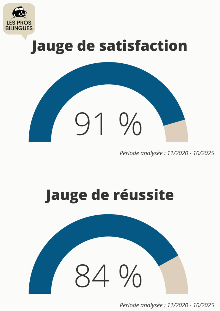 jauges satisfaction reussite